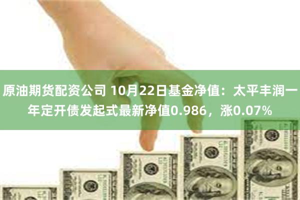 原油期货配资公司 10月22日基金净值：太平丰润一年定开债发起式最新净值0.986，涨0.07%